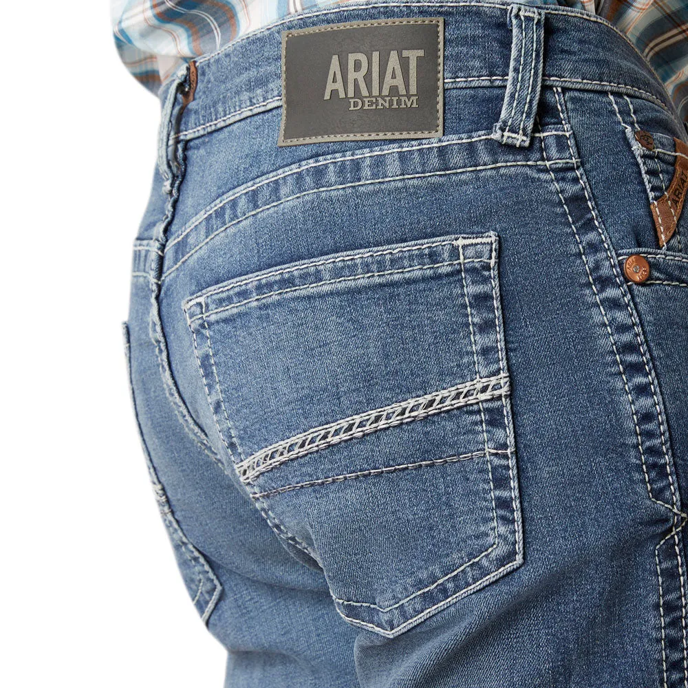 10042210 Ariat Men's M4 Hugo Relaxed Fit Boot Cut Jeans - Bannock