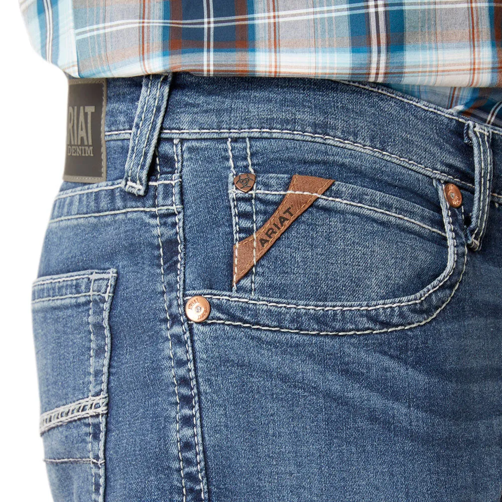 10042210 Ariat Men's M4 Hugo Relaxed Fit Boot Cut Jeans - Bannock