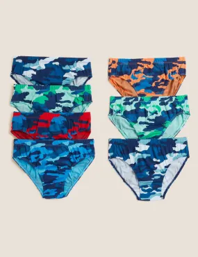 7pk Pure Cotton Camouflage Briefs
