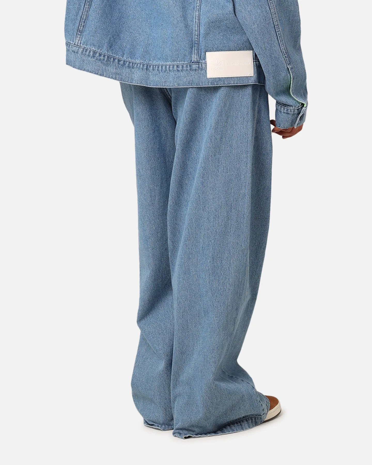 Adidas X KSENIASCHNAIDER Women's 3-Stripe Jeans Light Denim