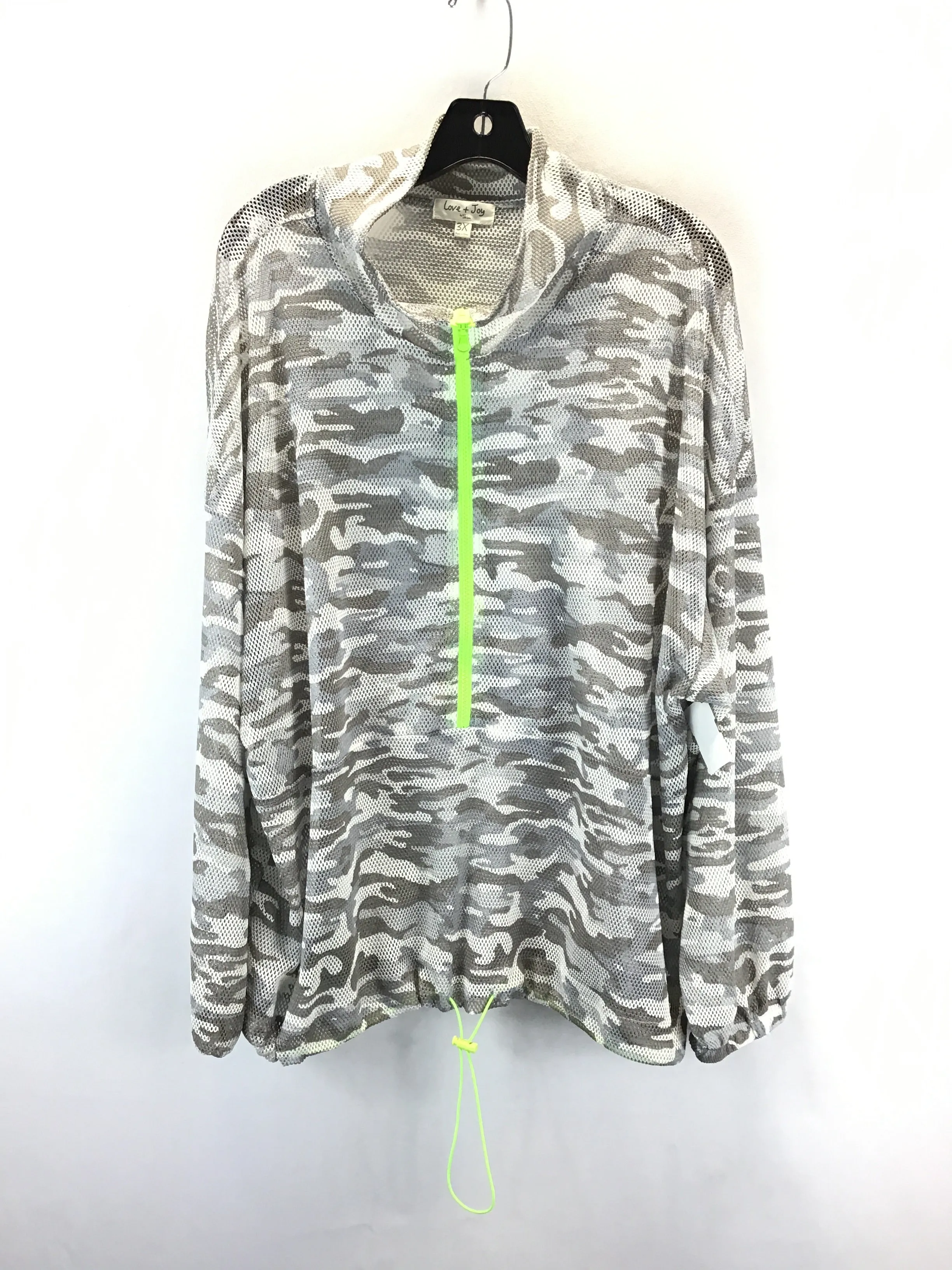Athletic Jacket By Clothes Mentor In Camouflage Print, Size: 3x