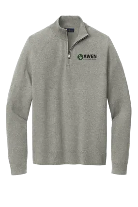 Awen Brooks Brothers® Cotton Stretch 1/4-Zip Sweater