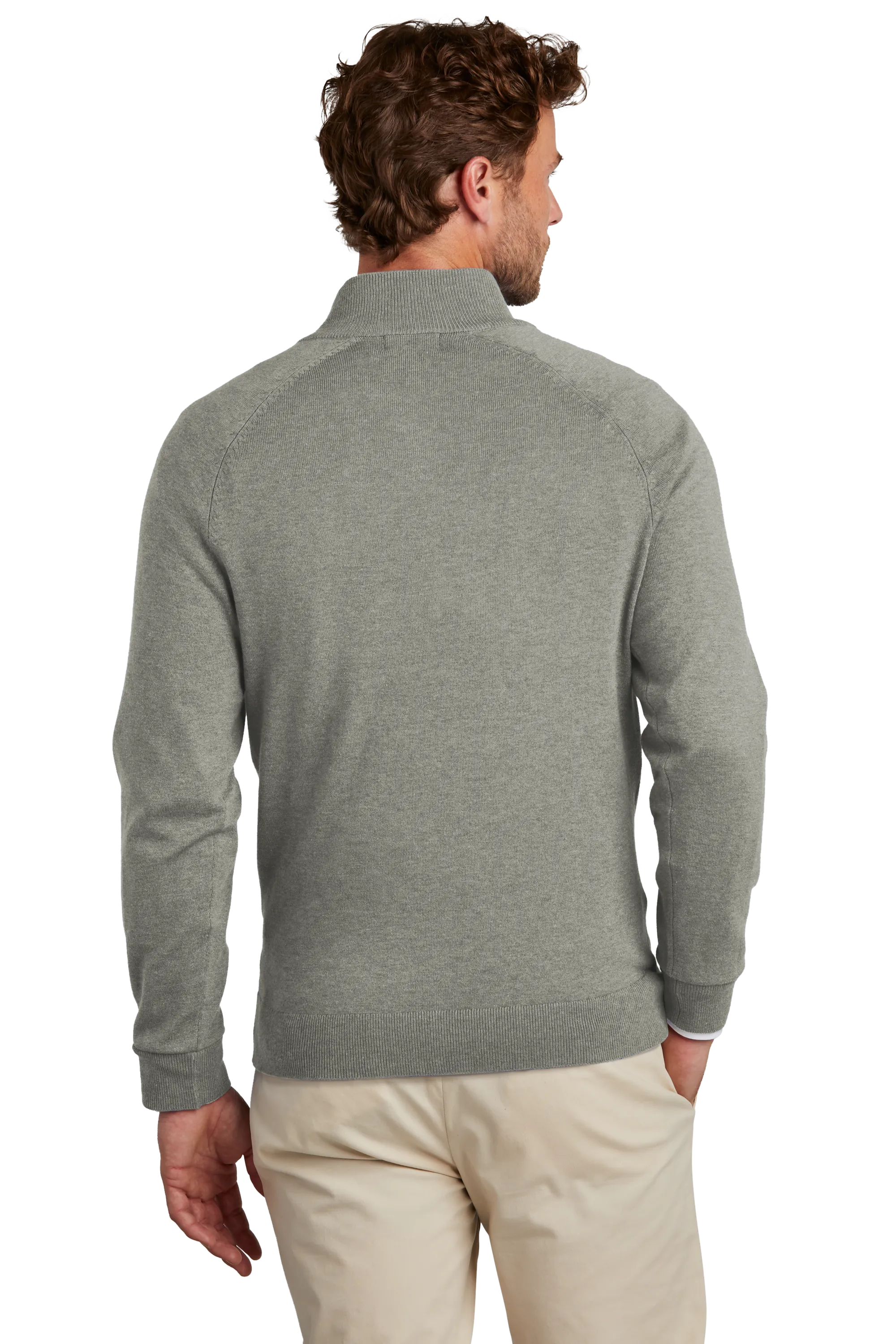 Awen Brooks Brothers® Cotton Stretch 1/4-Zip Sweater