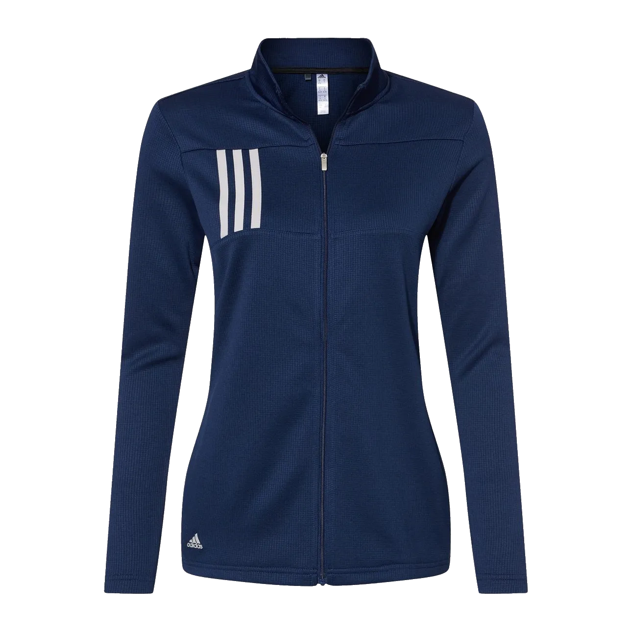 B2080W Ladies 3 Stripes Double Knit Full Zip Jacket