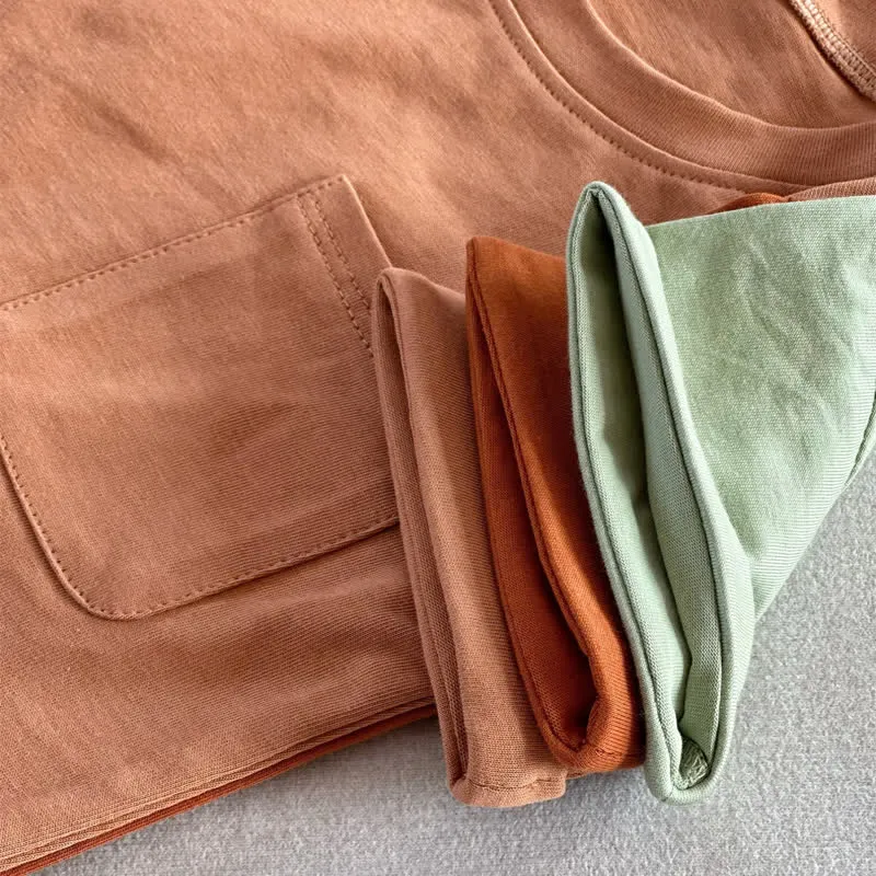 Baby Loose Solid Color Pocket Bodysuit