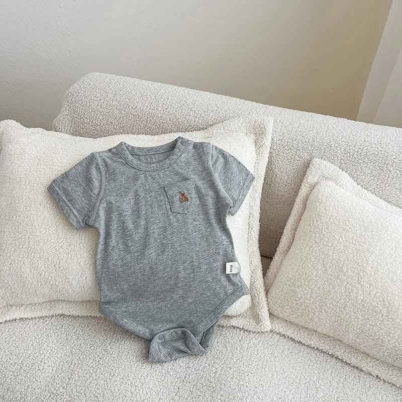 Baby Simple Pocket Cute Bodysuit