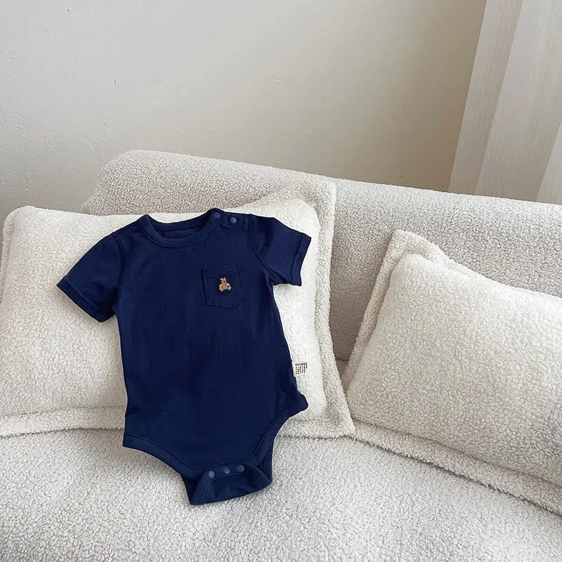 Baby Simple Pocket Cute Bodysuit