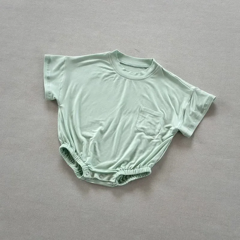 Baby Solid Color Comfort Pocket Bodysuit