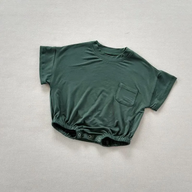 Baby Solid Color Comfort Pocket Bodysuit