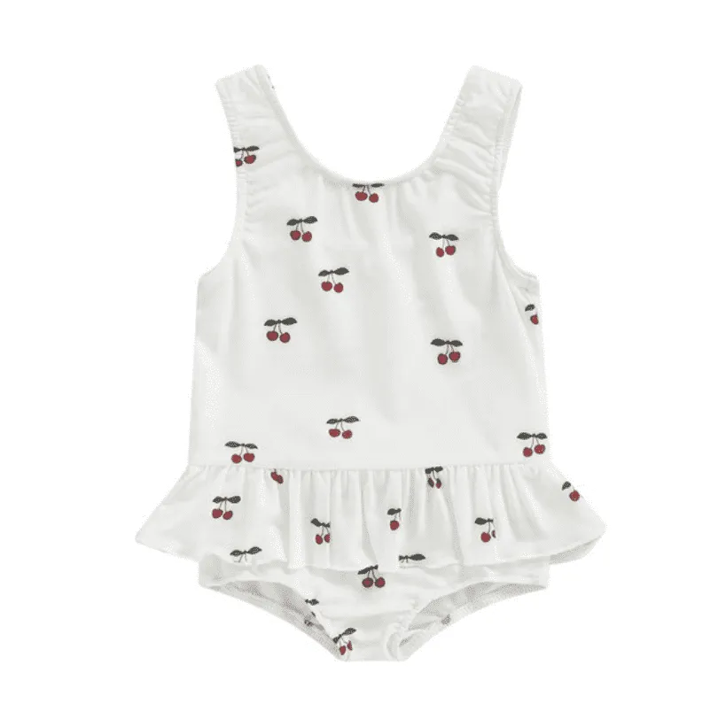 Baby Swimsuit with Cherries