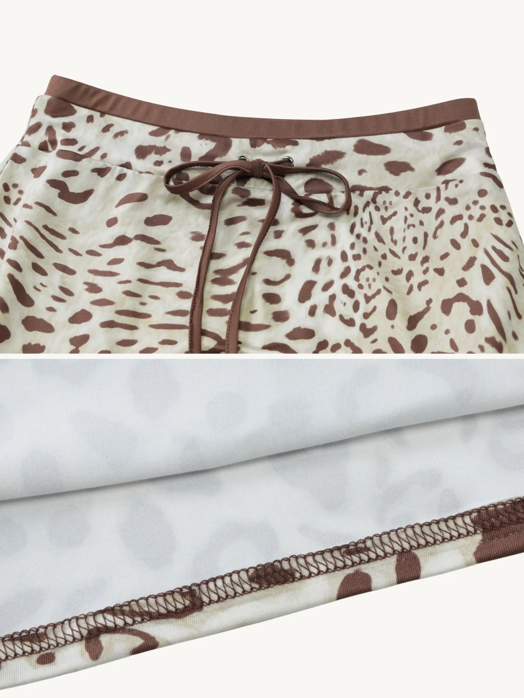 Bailee Leopard Print Skirt Set
