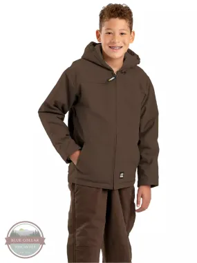BHJ42 Sherpa-Lined Softstone Duck Hooded Jacket