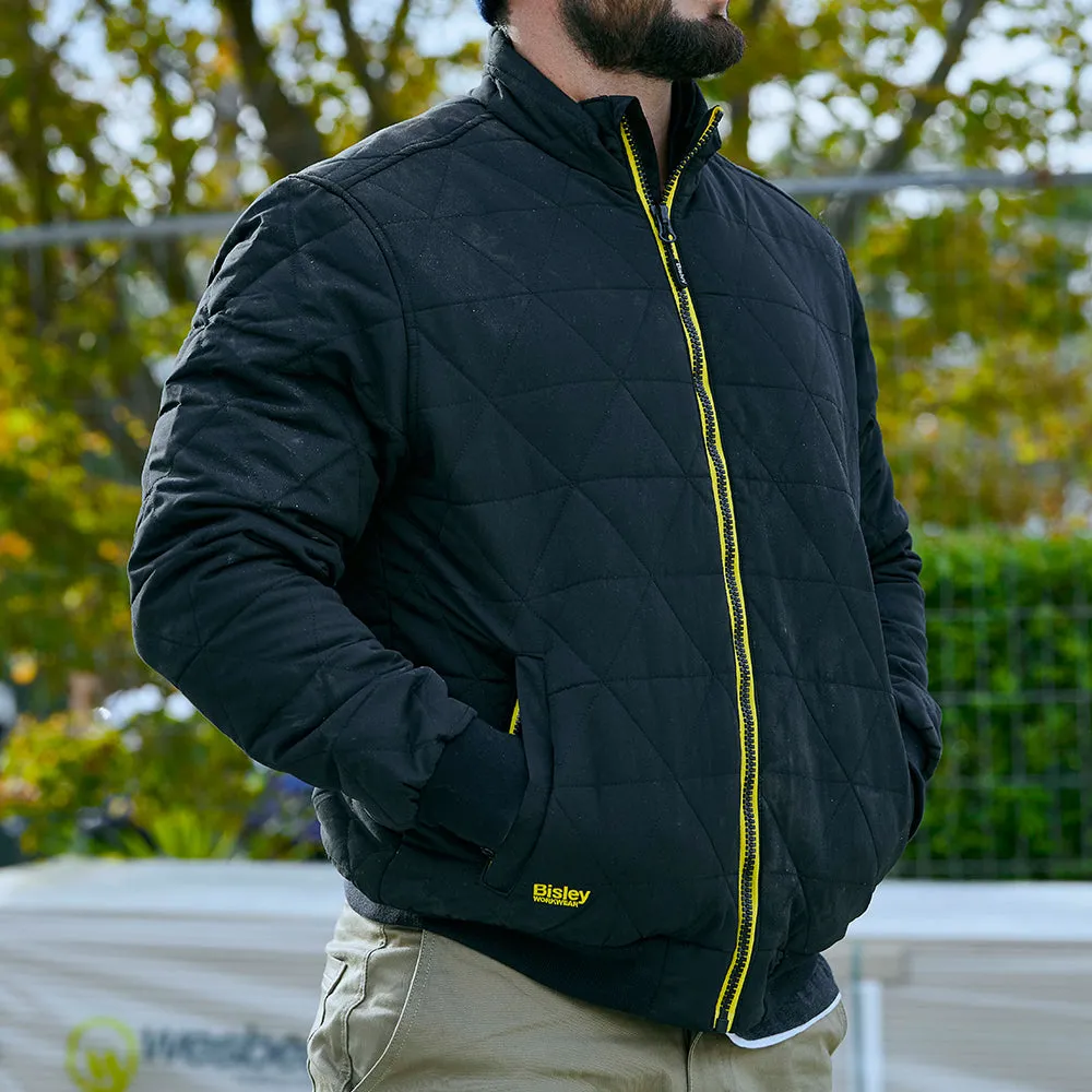 Bisley  BOMBER JACKET QUILTED SHERPA LINED