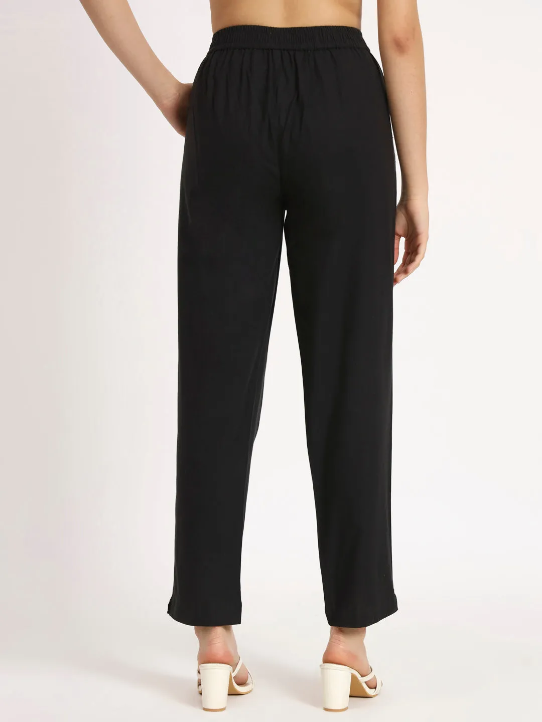 BLACK Cotton Pants