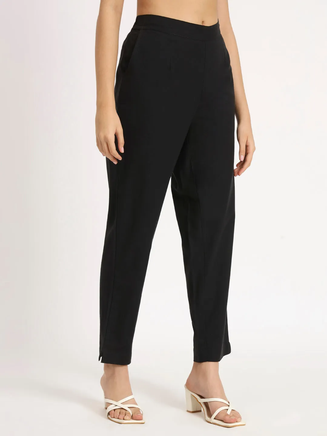 BLACK Cotton Pants