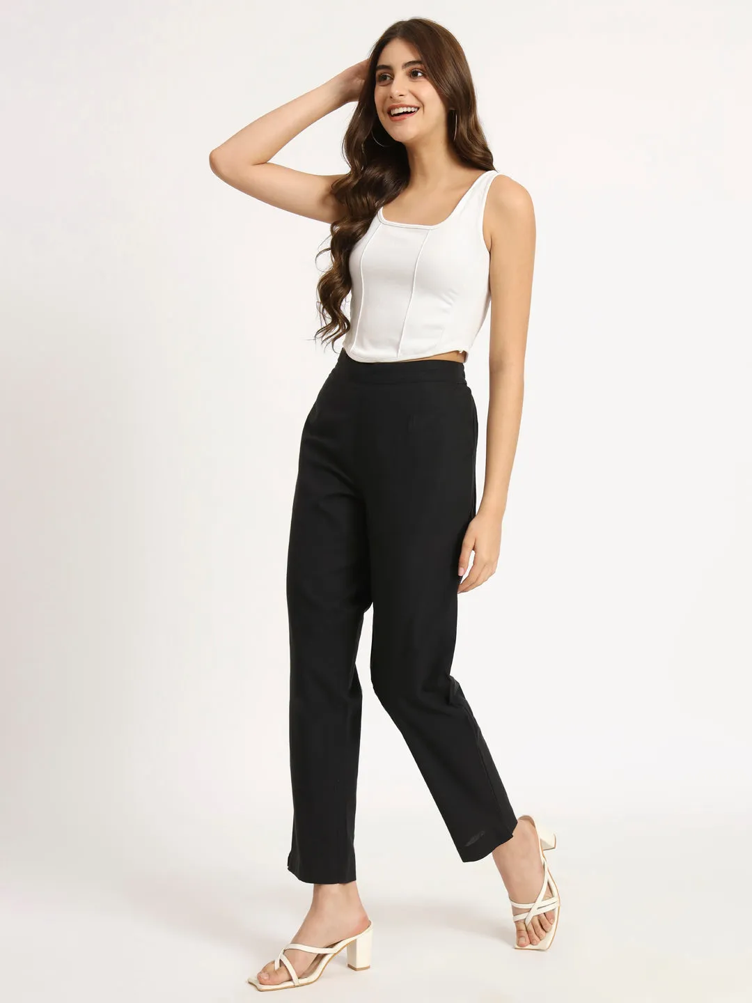 BLACK Cotton Pants