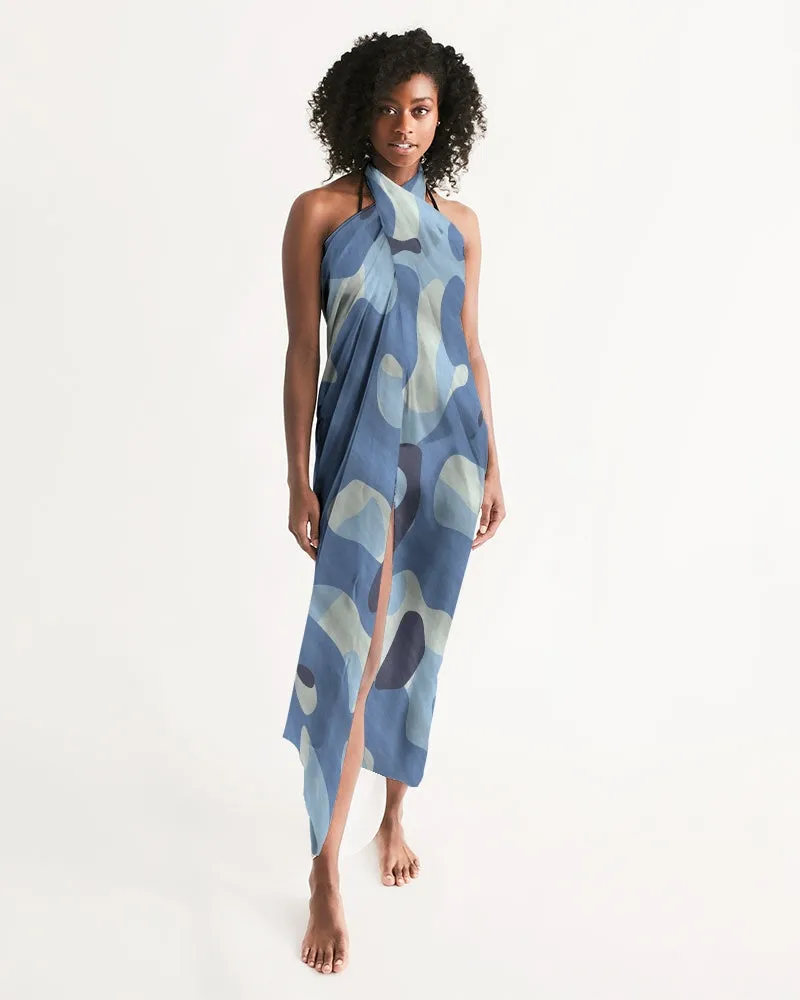 Blue Maniac Camouflage Swim Cover Up
