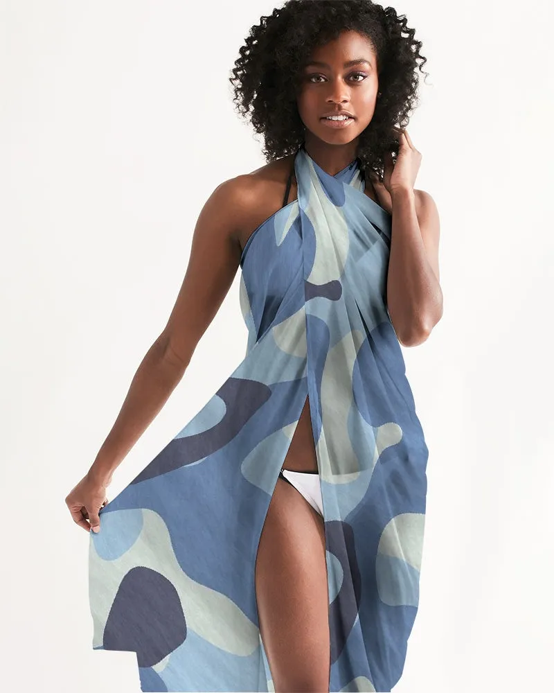 Blue Maniac Camouflage Swim Cover Up