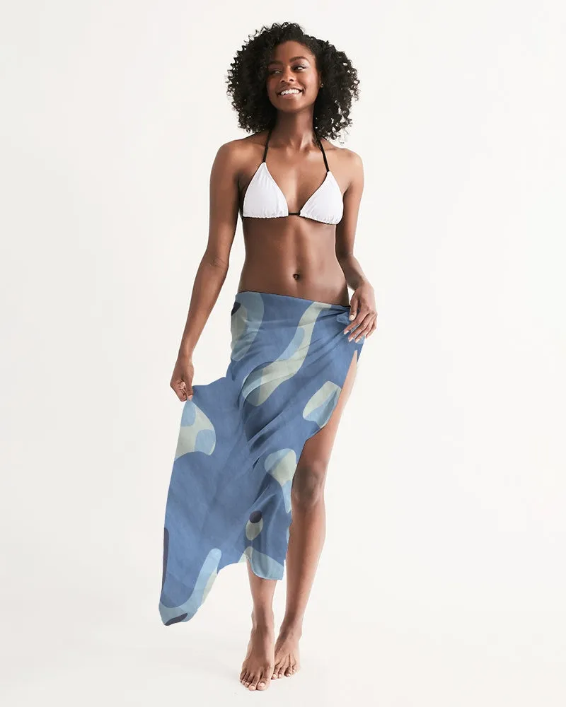 Blue Maniac Camouflage Swim Cover Up