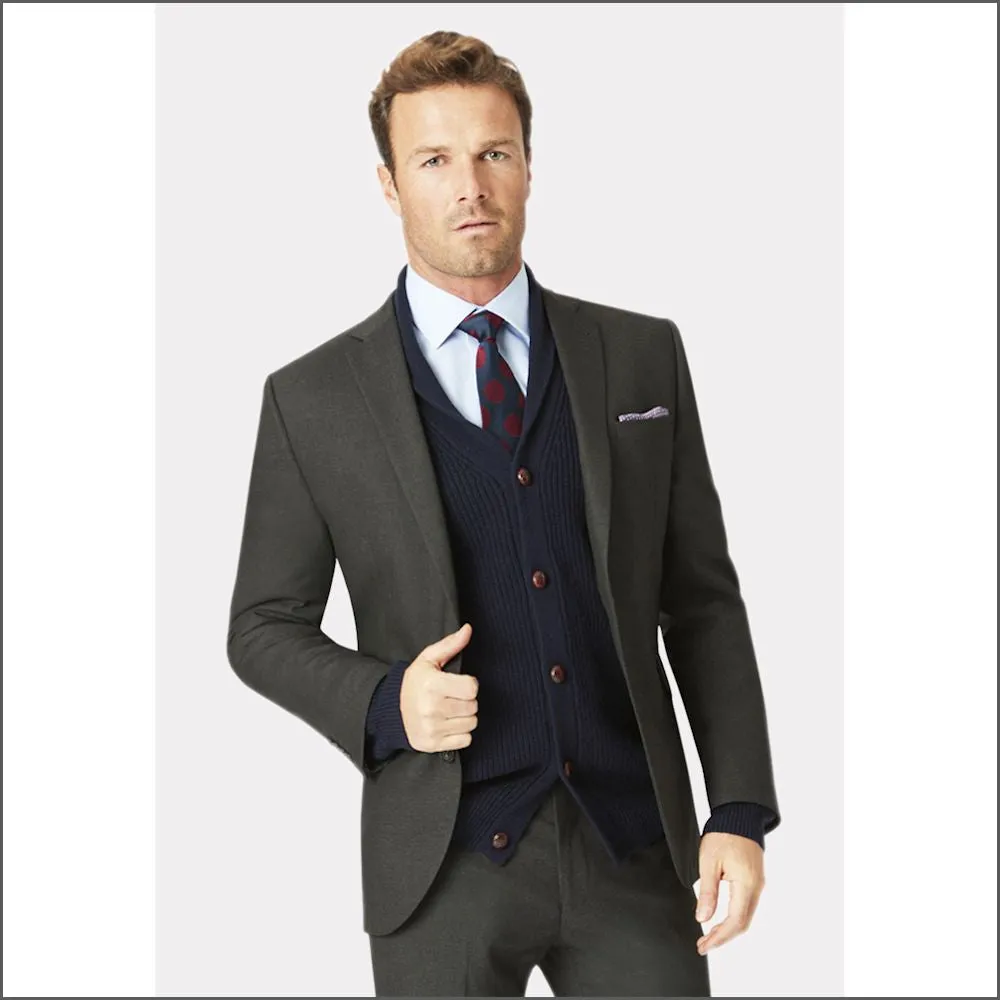 Brook Taverner Dijon Charcoal Suit==