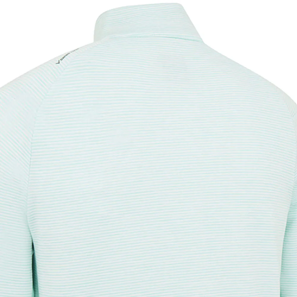 Callaway Heather Striped Fleece - Aruba Blue Heather