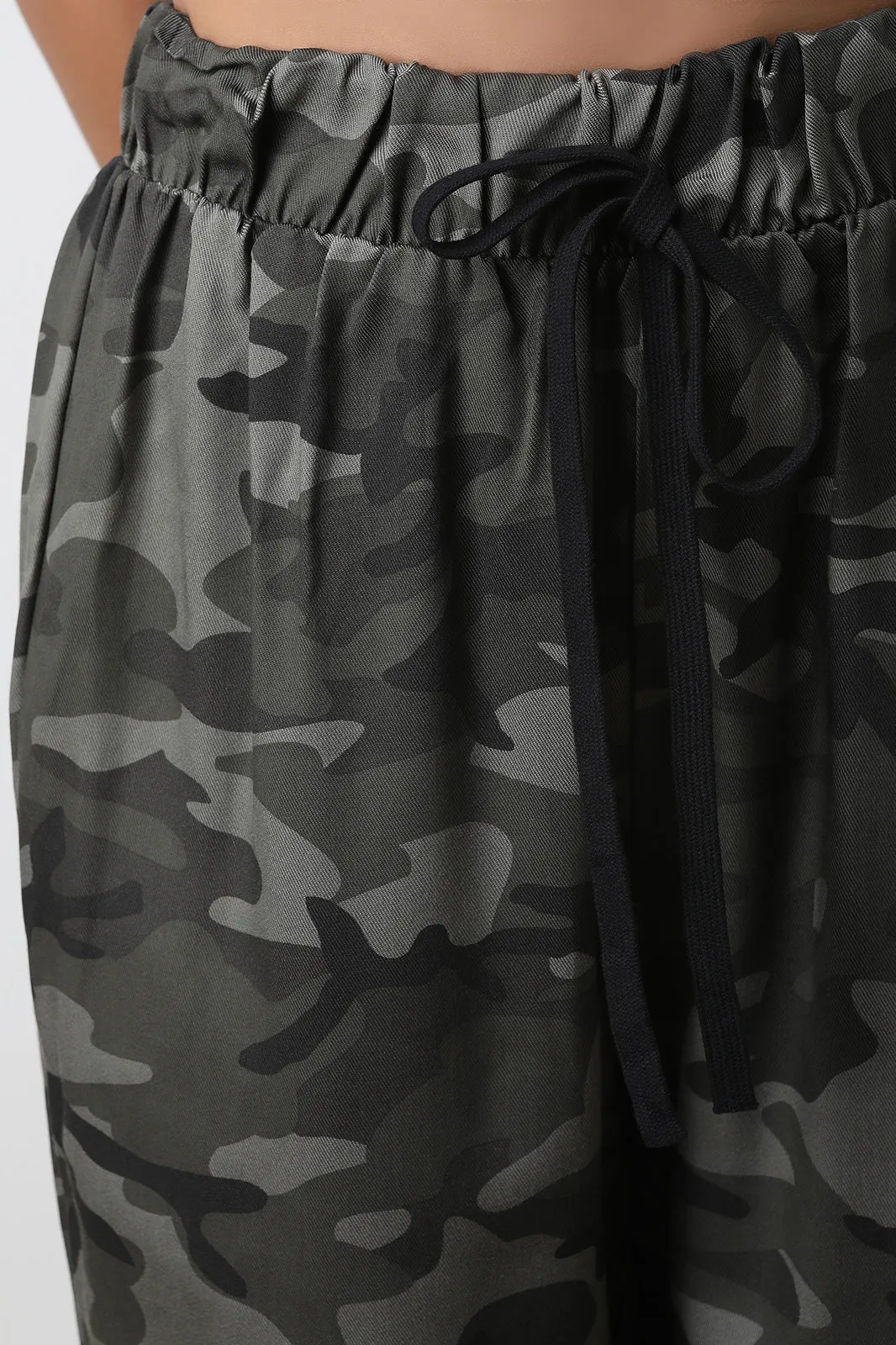 Camouflage High Waisted Jogger Pants