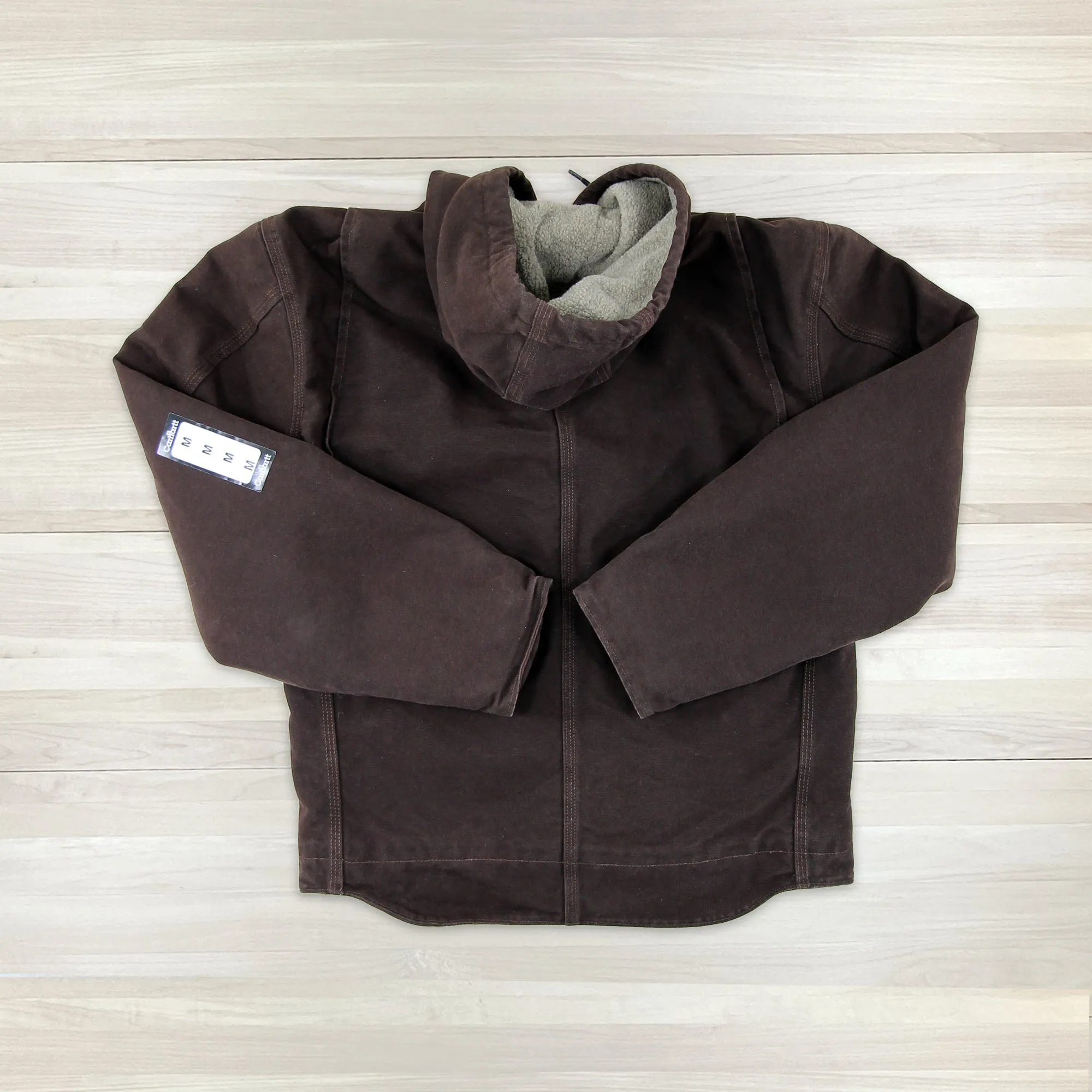 Carhartt J141 DKB Sherpa-Lined Sandstone Duck Jacket NWT Medium