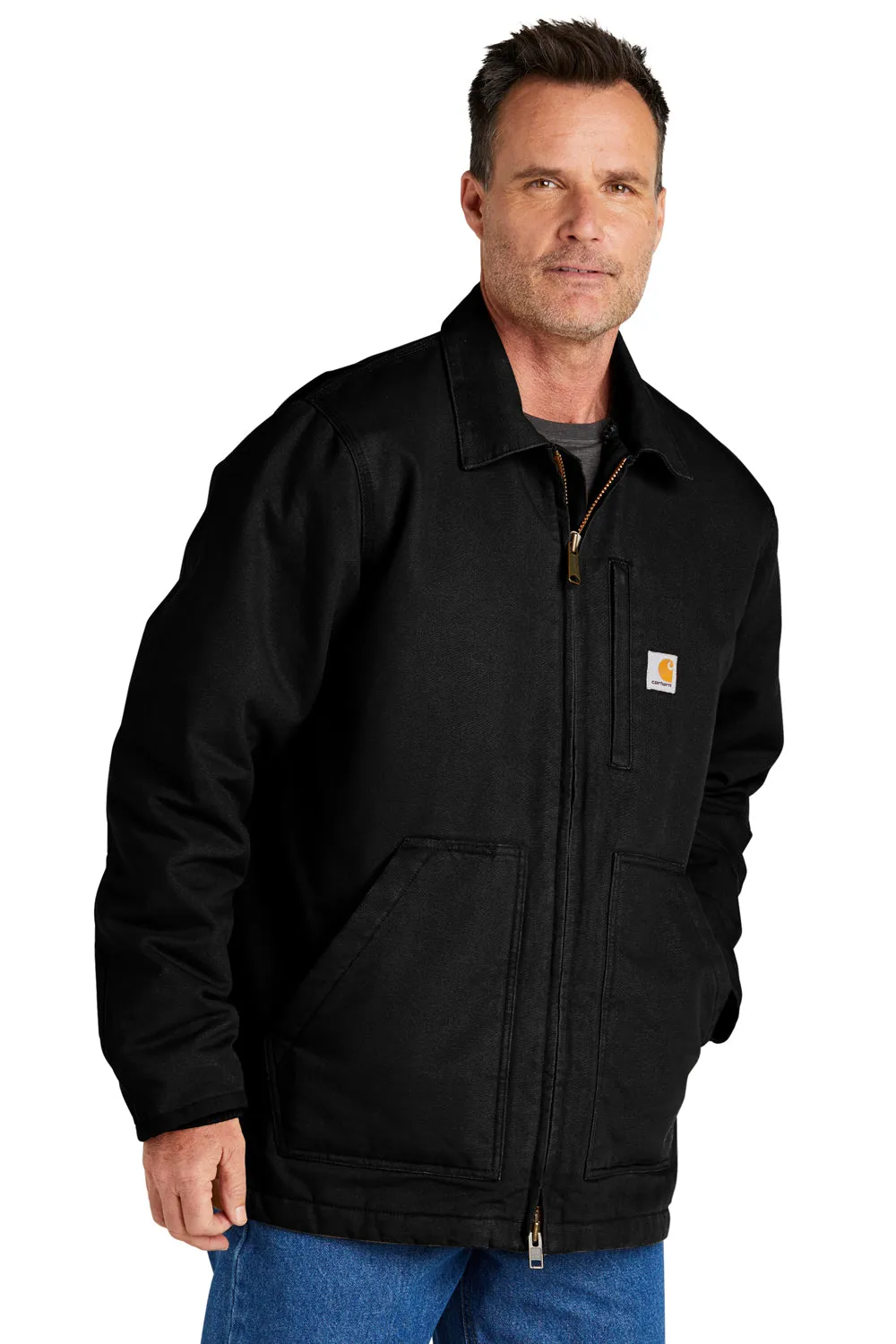 Carhartt Mens Sherpa Lined Full Zip Jacket - Black