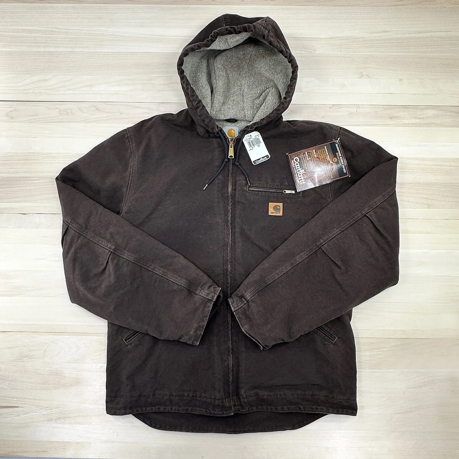 Carhartt Sherpa-Lined Sandstone Duck Jacket