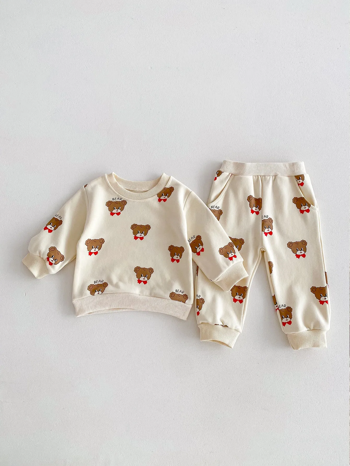 Children's Casual Cartoon Print Sets