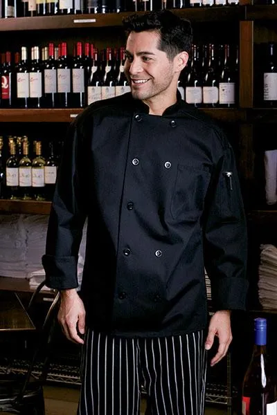 Classic With Mesh Chef Coat Black