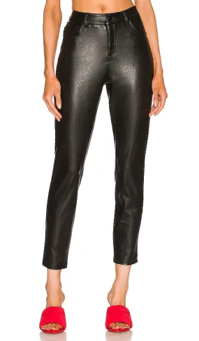 Commando Faux Leather Five Pocket Pant in Black
