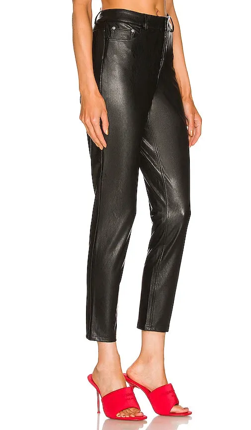 Commando Faux Leather Five Pocket Pant in Black