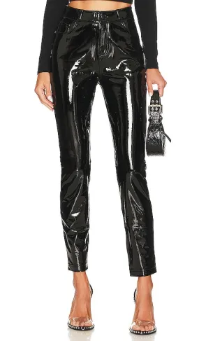 Commando Faux Patent Leather Pant in Black