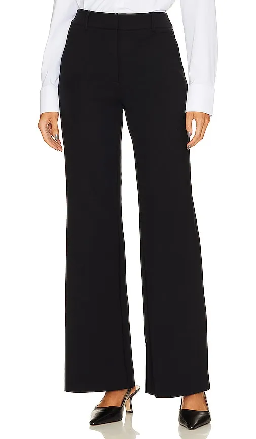 Commando Neoprene CEO Wide Leg Trouser in Black