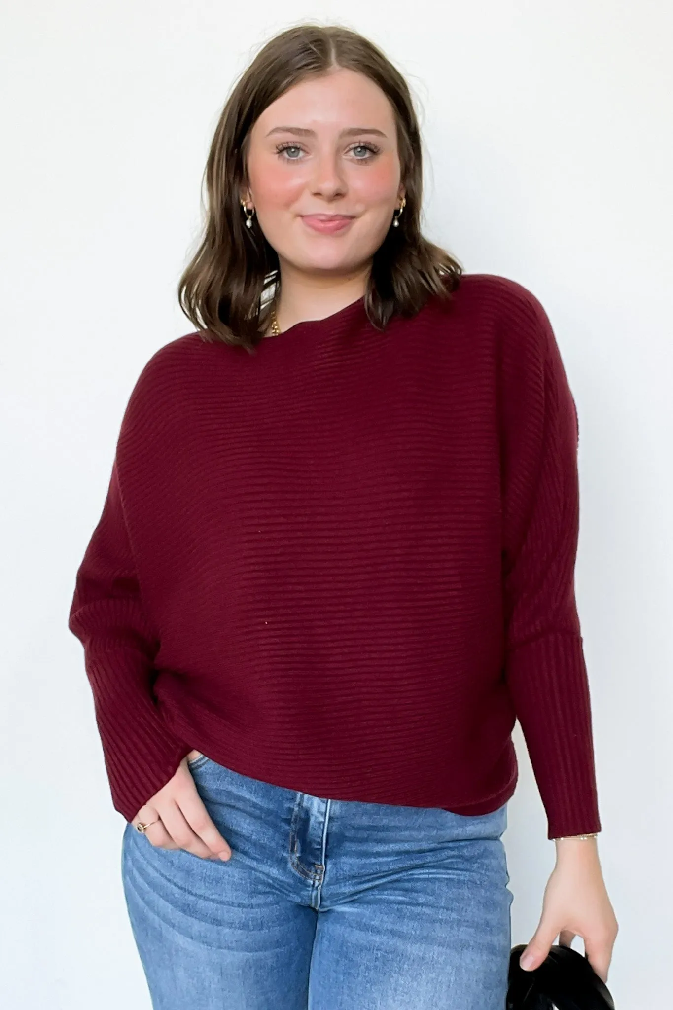 Corina Ribbed Boat Neck Knit Sweater - FINAL SALE