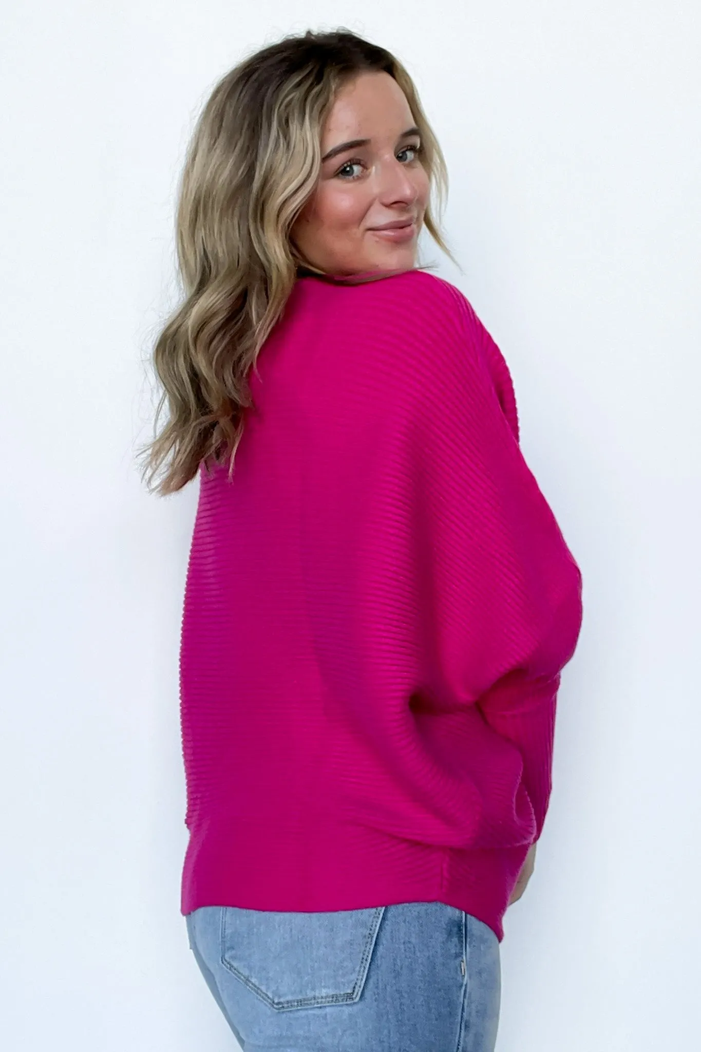 Corina Ribbed Boat Neck Knit Sweater - FINAL SALE