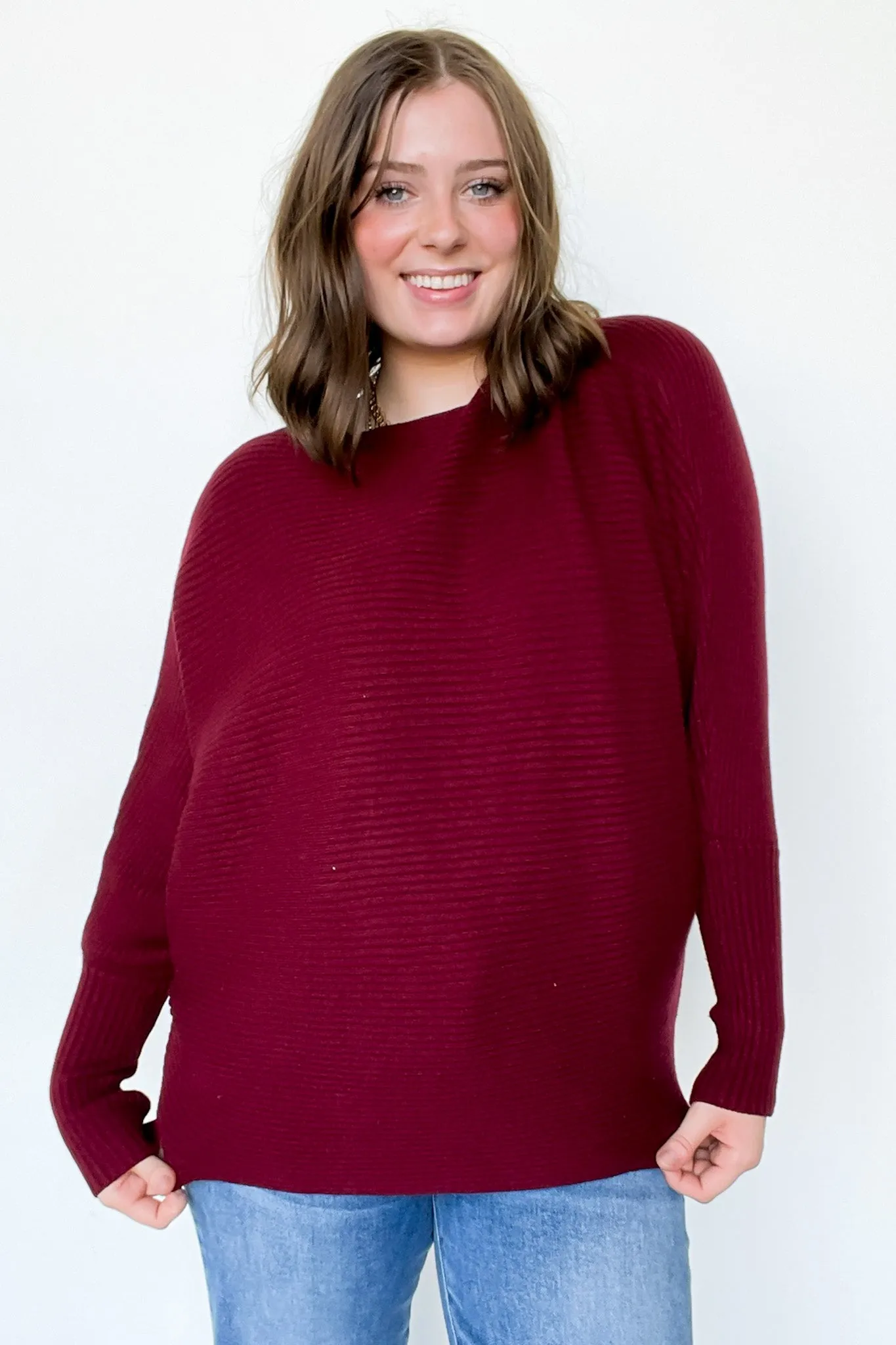 Corina Ribbed Boat Neck Knit Sweater - FINAL SALE