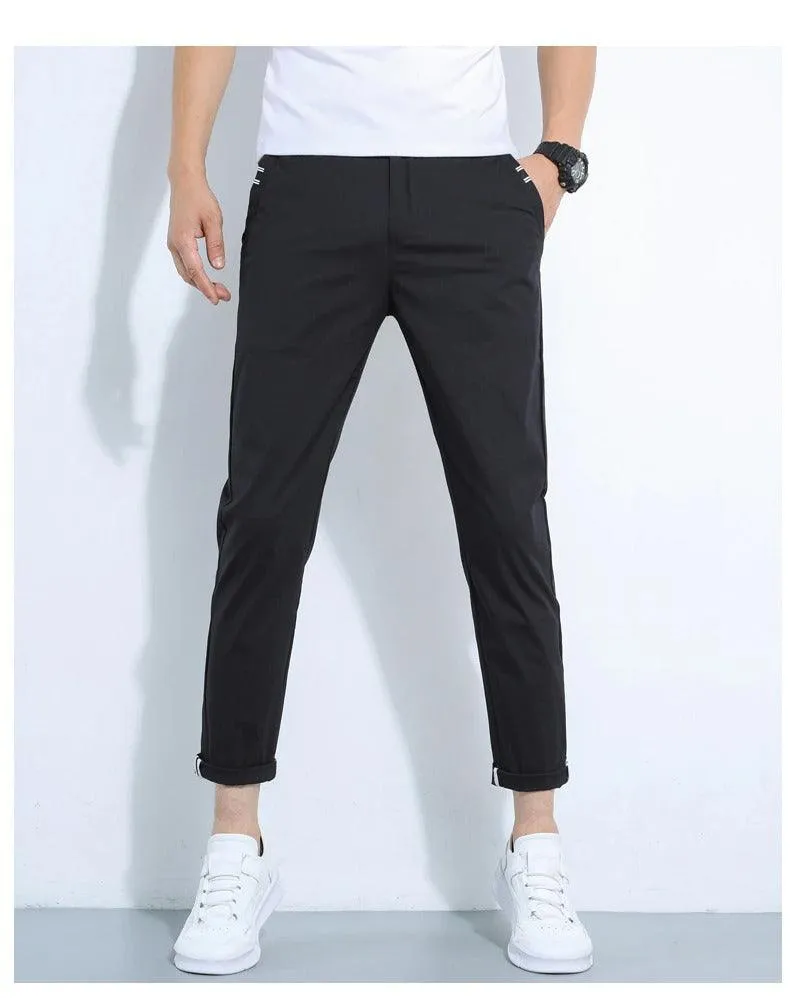 Cotton Slim Trousers