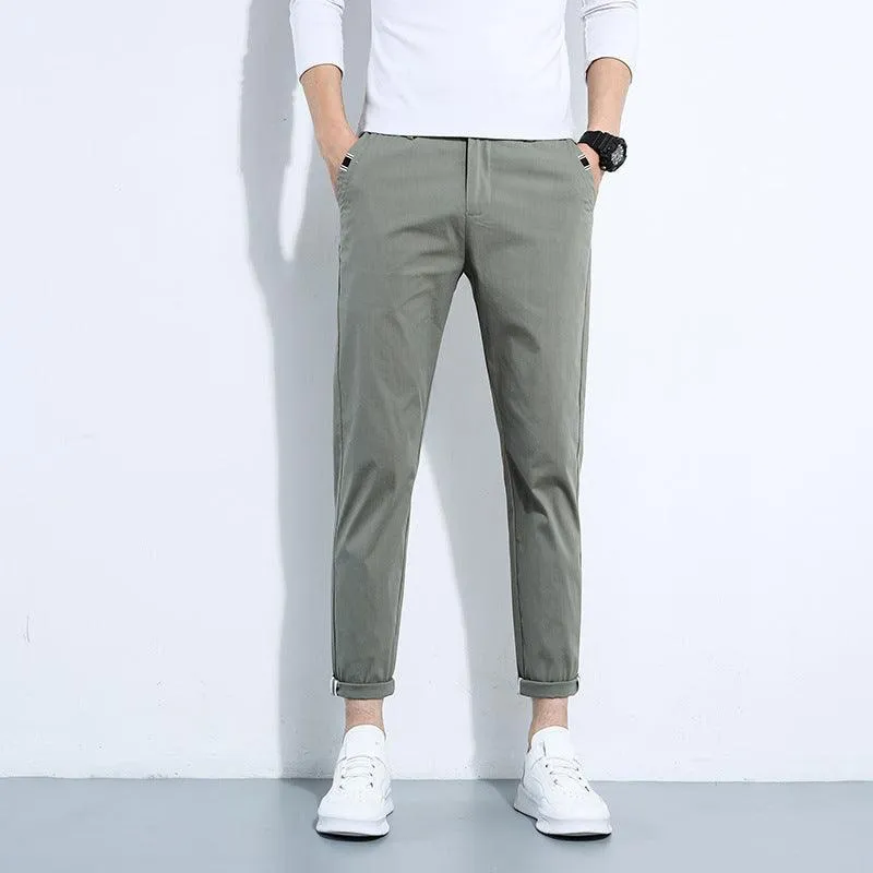 Cotton Slim Trousers