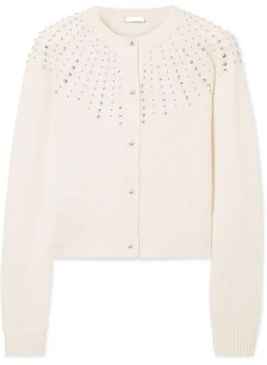 Crystal-Embellished Cardigan