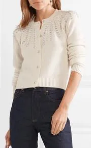 Crystal-Embellished Cardigan