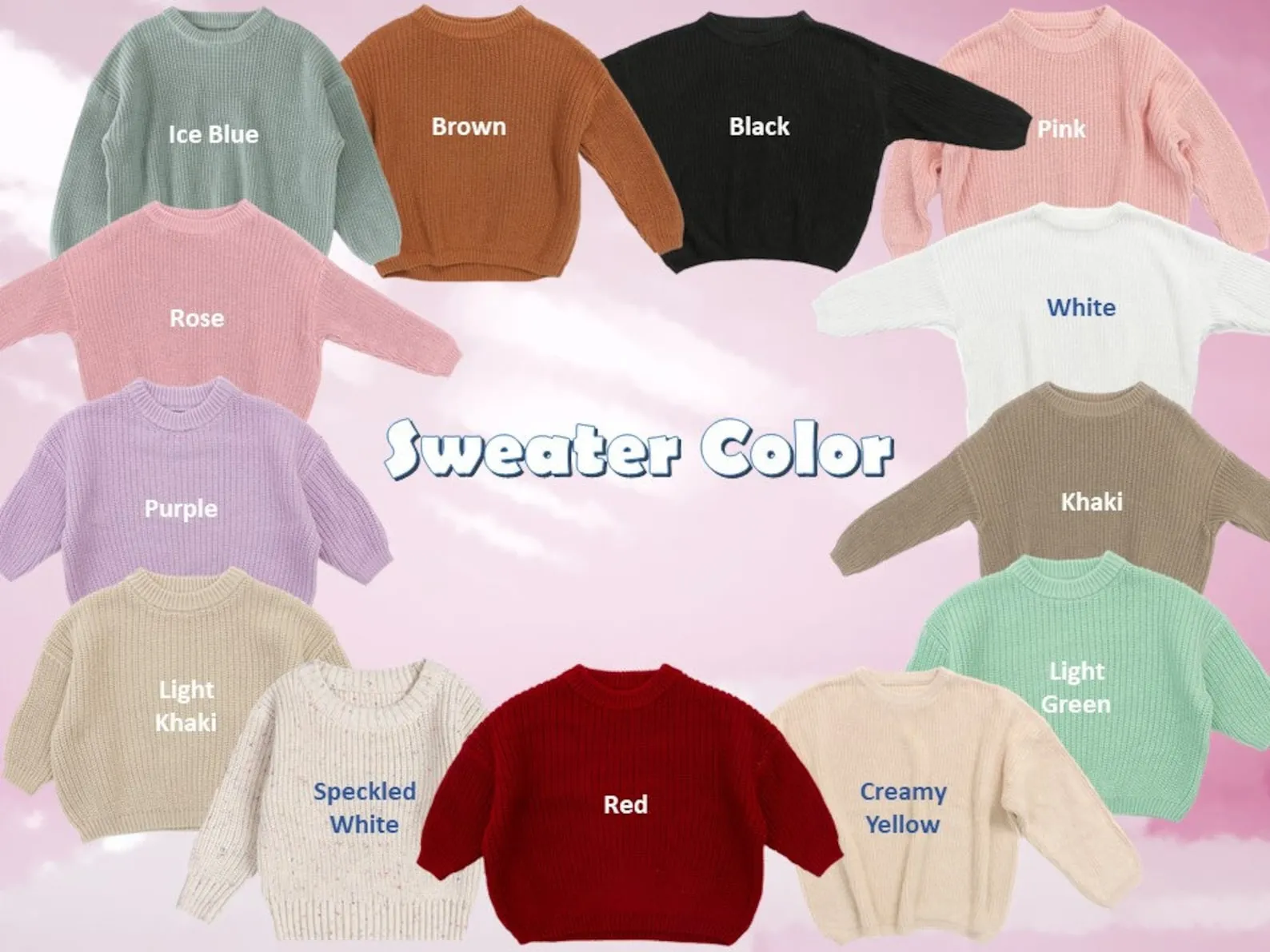 Custom Baby Girl's Sweater Featuring Hand-Embroidered Name and Monogram - A Heartfelt Gift from Aunt