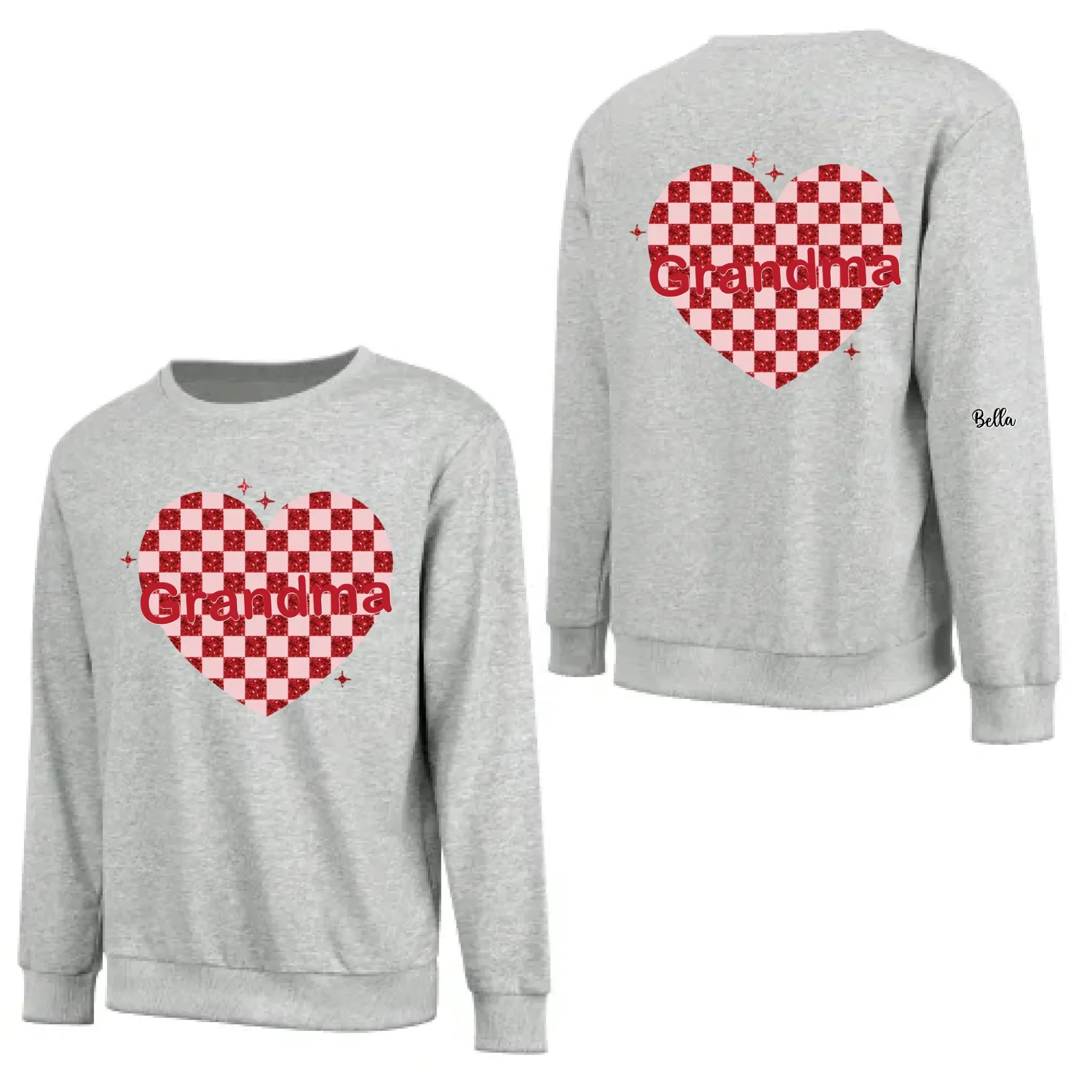 Custom Nana Heart And Kids Valentine Sweatshirt 768336-768358