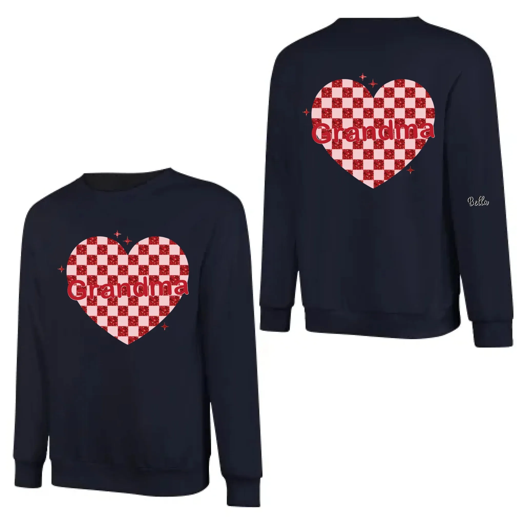 Custom Nana Heart And Kids Valentine Sweatshirt 768336-768358