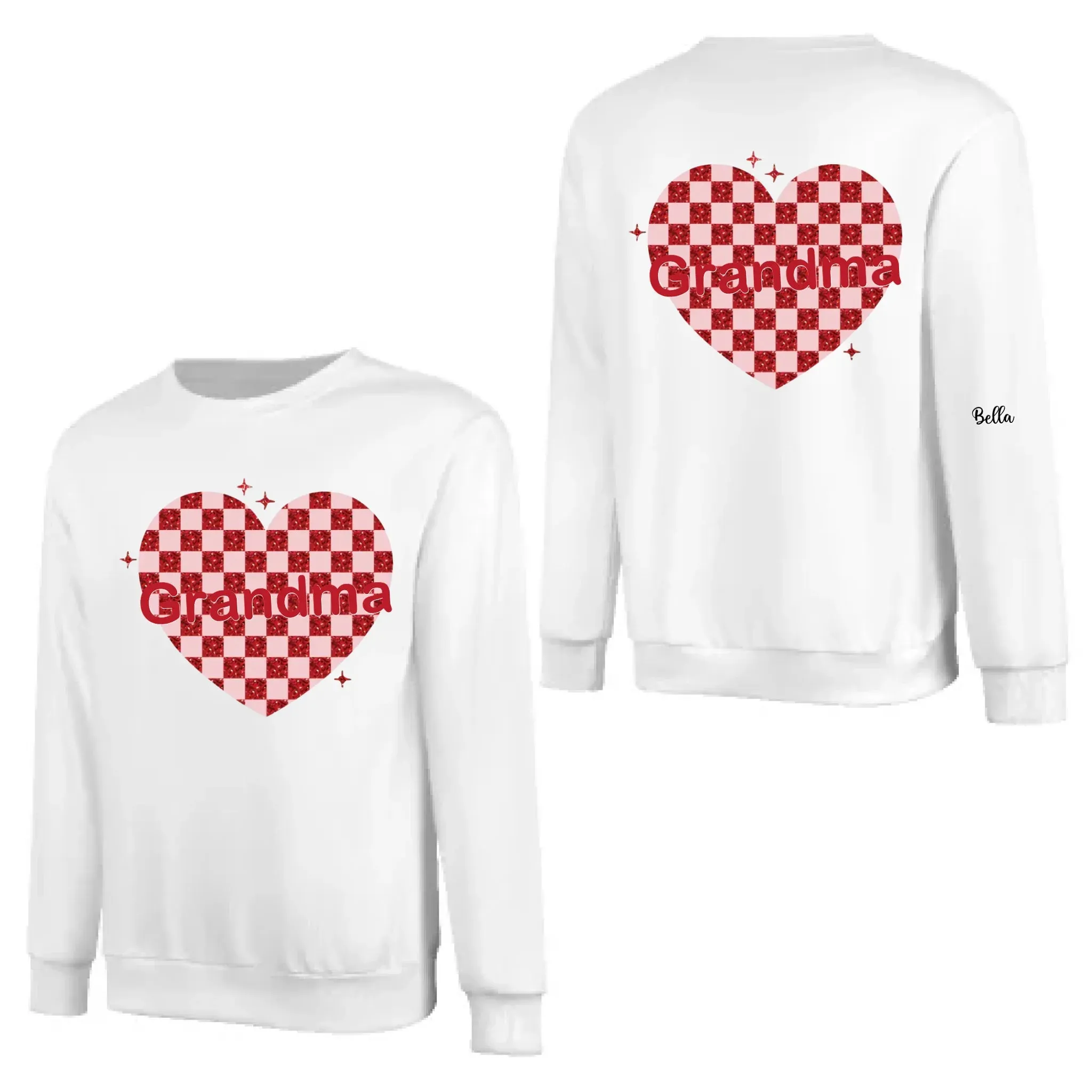 Custom Nana Heart And Kids Valentine Sweatshirt 768336-768358