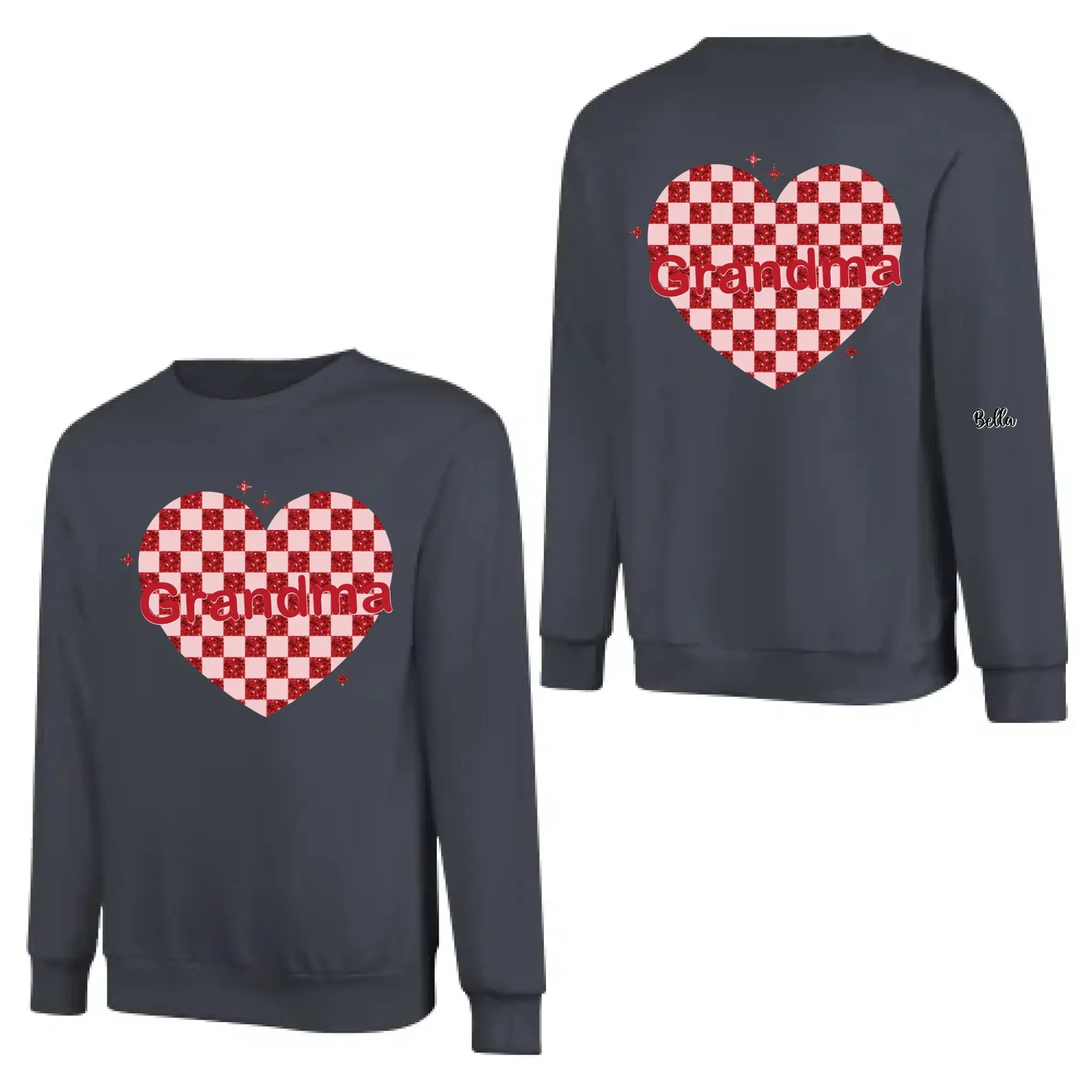 Custom Nana Heart And Kids Valentine Sweatshirt 768336-768358
