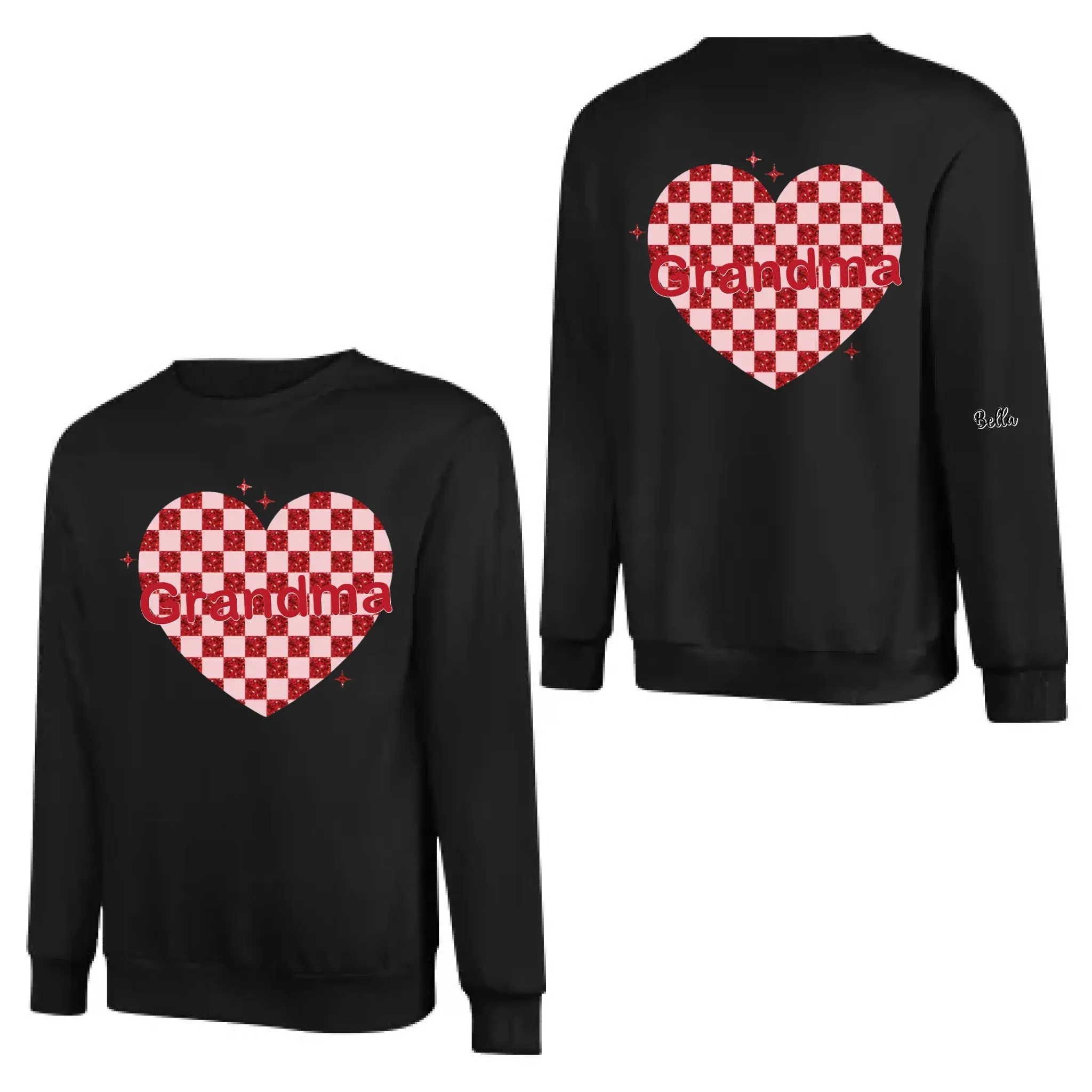 Custom Nana Heart And Kids Valentine Sweatshirt 768336-768358