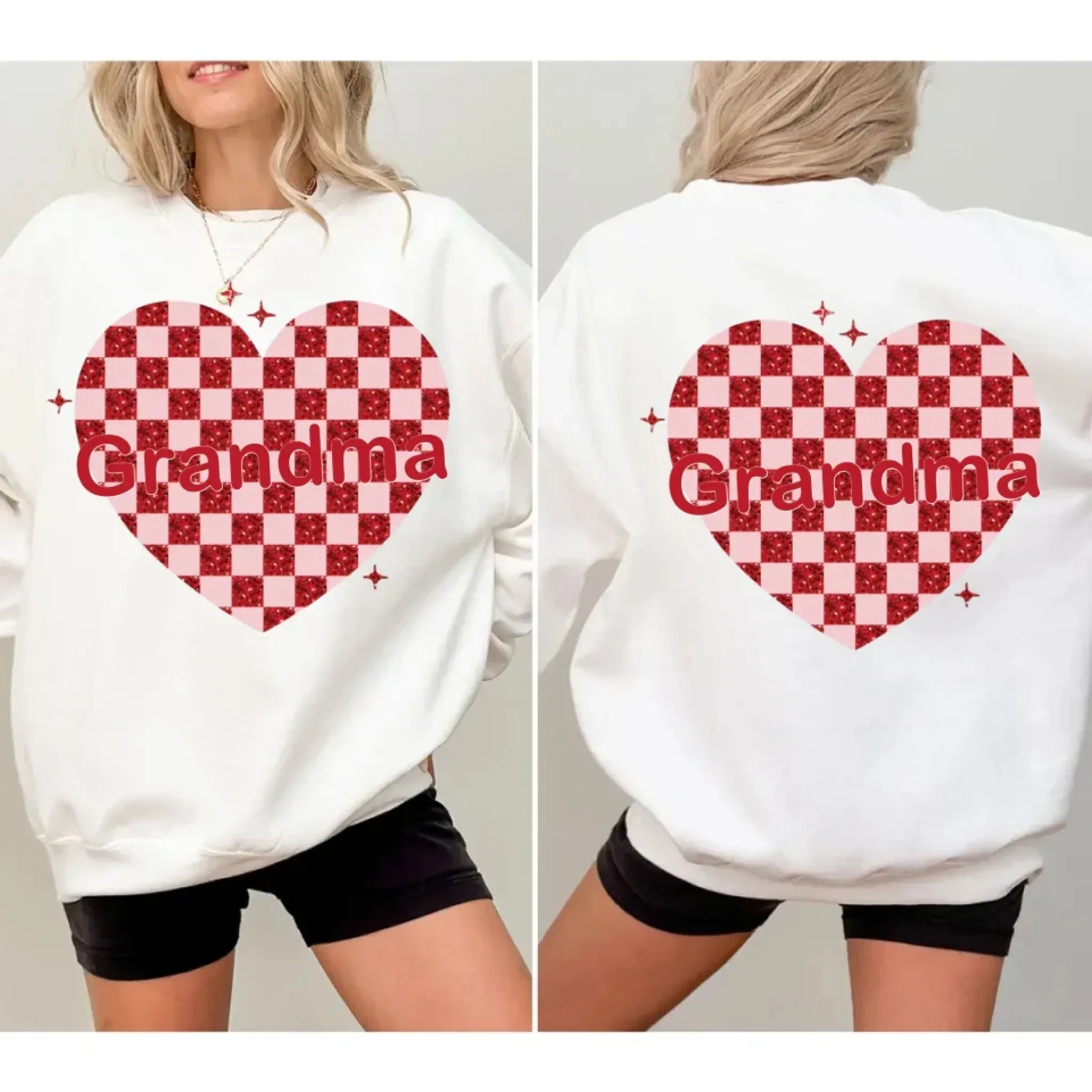 Custom Nana Heart And Kids Valentine Sweatshirt 768336-768358