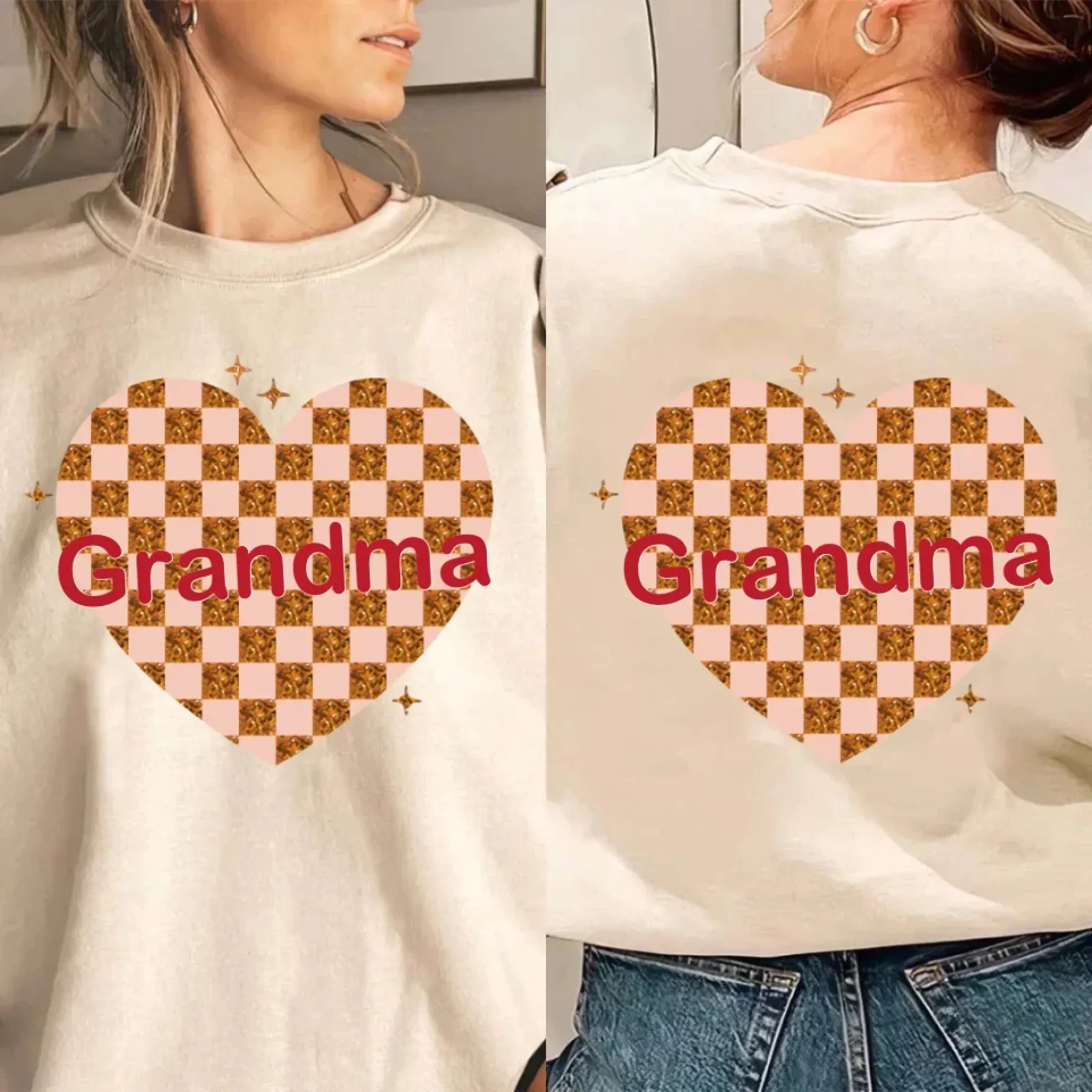 Custom Nana Heart And Kids Valentine Sweatshirt 768336-768358